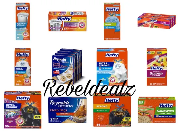 Extra 30% Off Select Hefty Trash Bags and More at Amazon