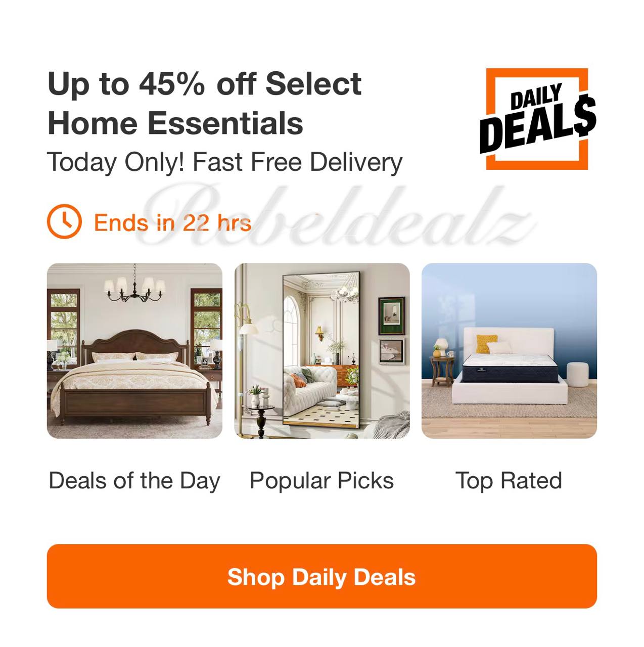 Home Depot Daily Deals: Up to 45% Off Select Home Essentials