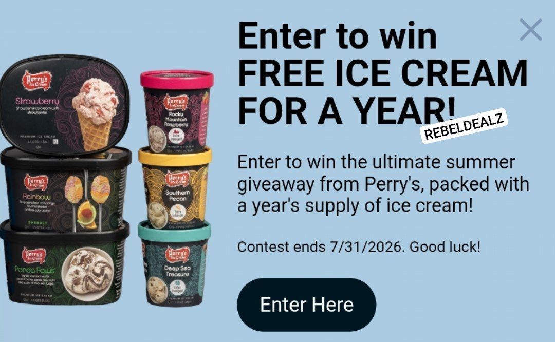Perry’s Ice Cream “Ice Cream Month” Sweepstakes
