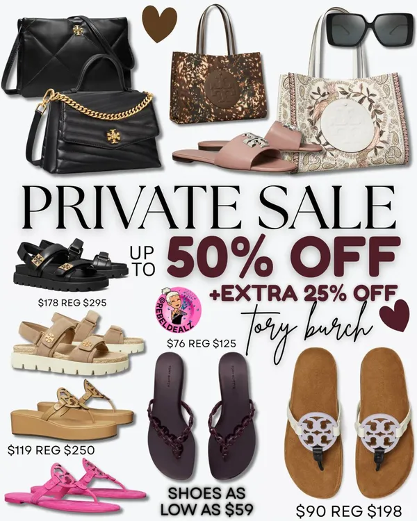 Tory Burch Private Sale: Save Up to 50% Off Shoes, Handbags & Accessories