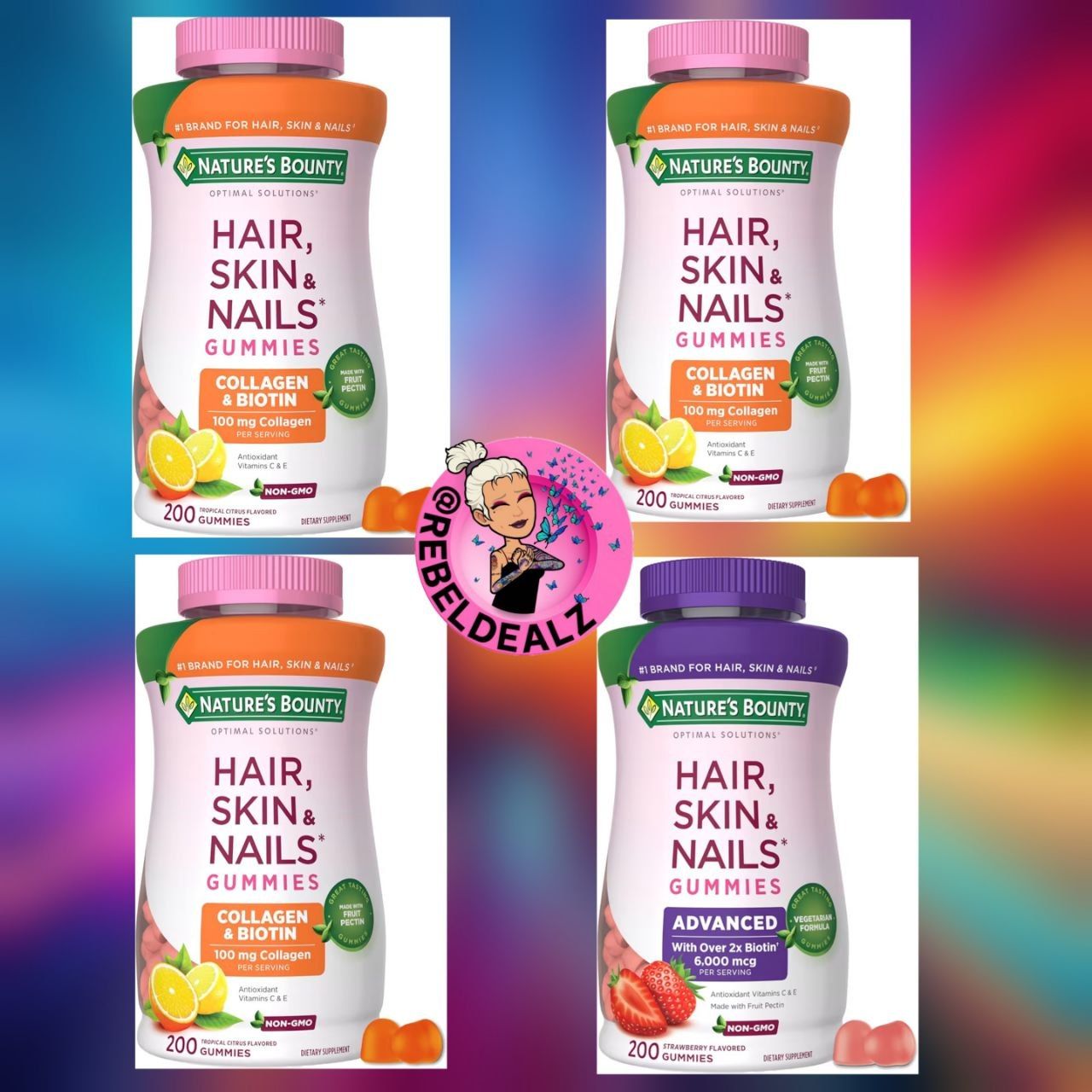 Nature's Bounty Hair, Skin and Nails Collagen Gummies Deals