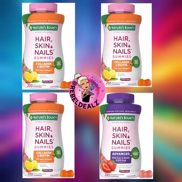 Nature's Bounty Hair, Skin and Nails Collagen Gummies Deals