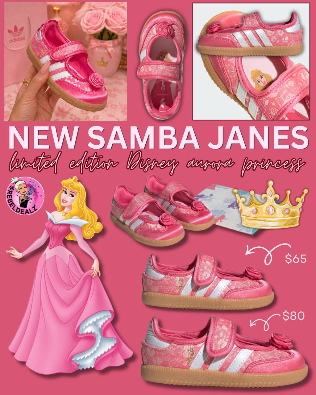 Limited-Edition adidas Samba Jane Disney Princess Aura Shoes