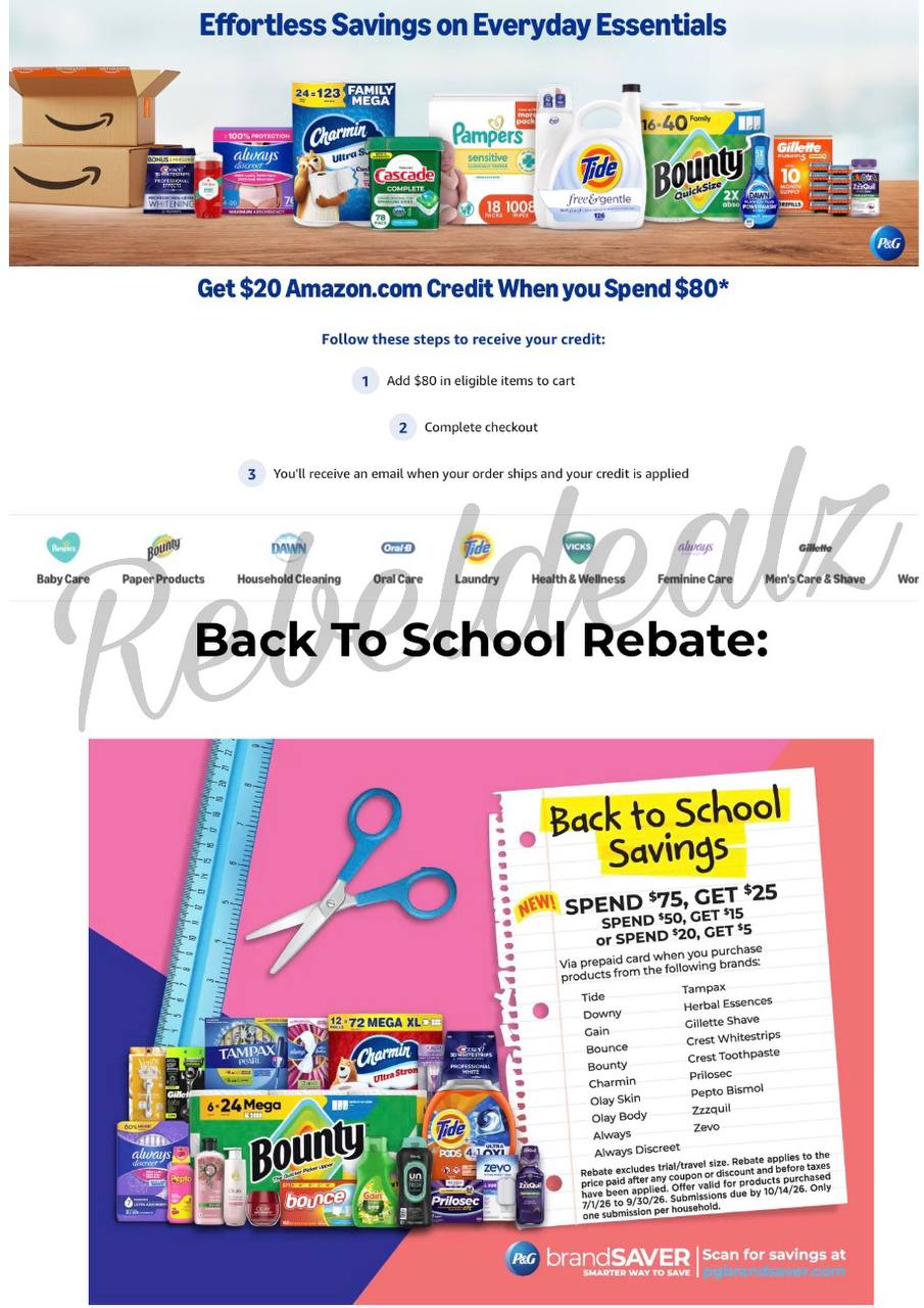 Stacking Rebate Offers on P&G Products