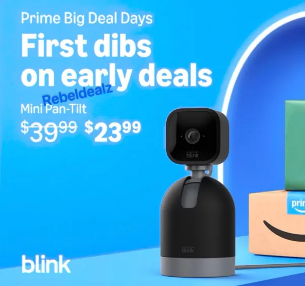 Blink Mini Pan-Tilt Indoor Camera $23.xx, Reg $39.99