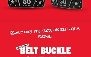 Ugly Stik 50th Anniversary Belt Buckle Sweepstakes