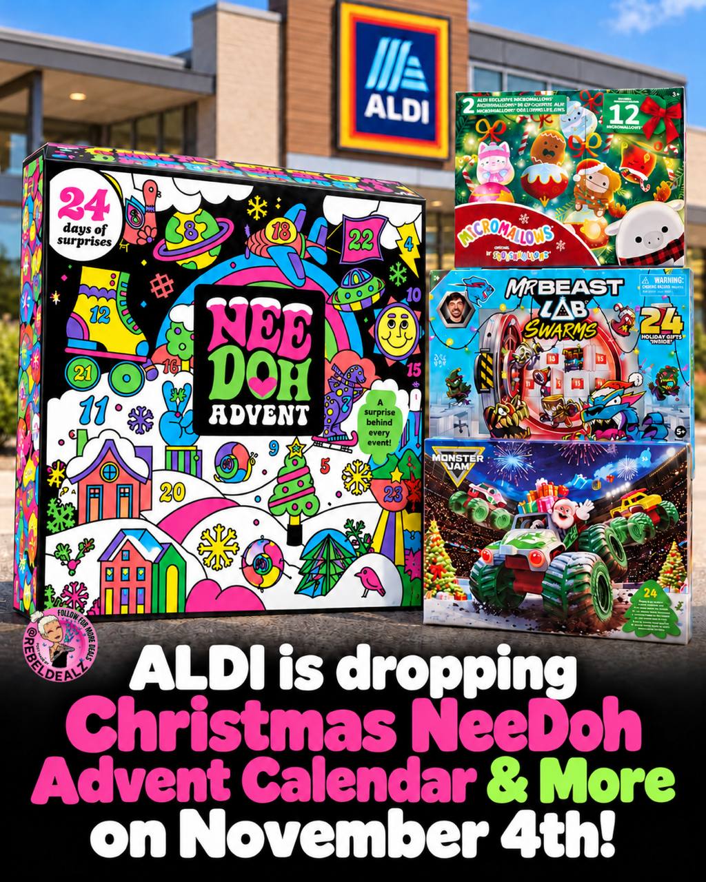 ALDI's Advent Calendars Drop November 4th: Including NeeDoh