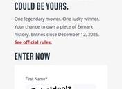 Exmark Built to Be an American Legend Giveaway