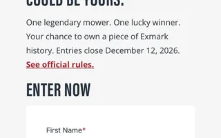 Exmark Built to Be an American Legend Giveaway
