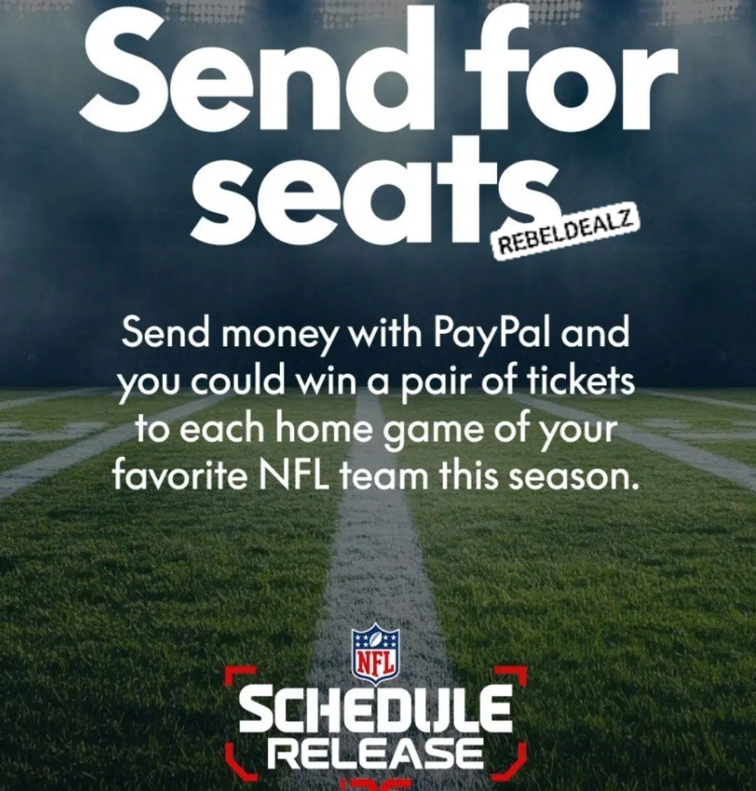 Win a PayPal Send for Seats Giveaway