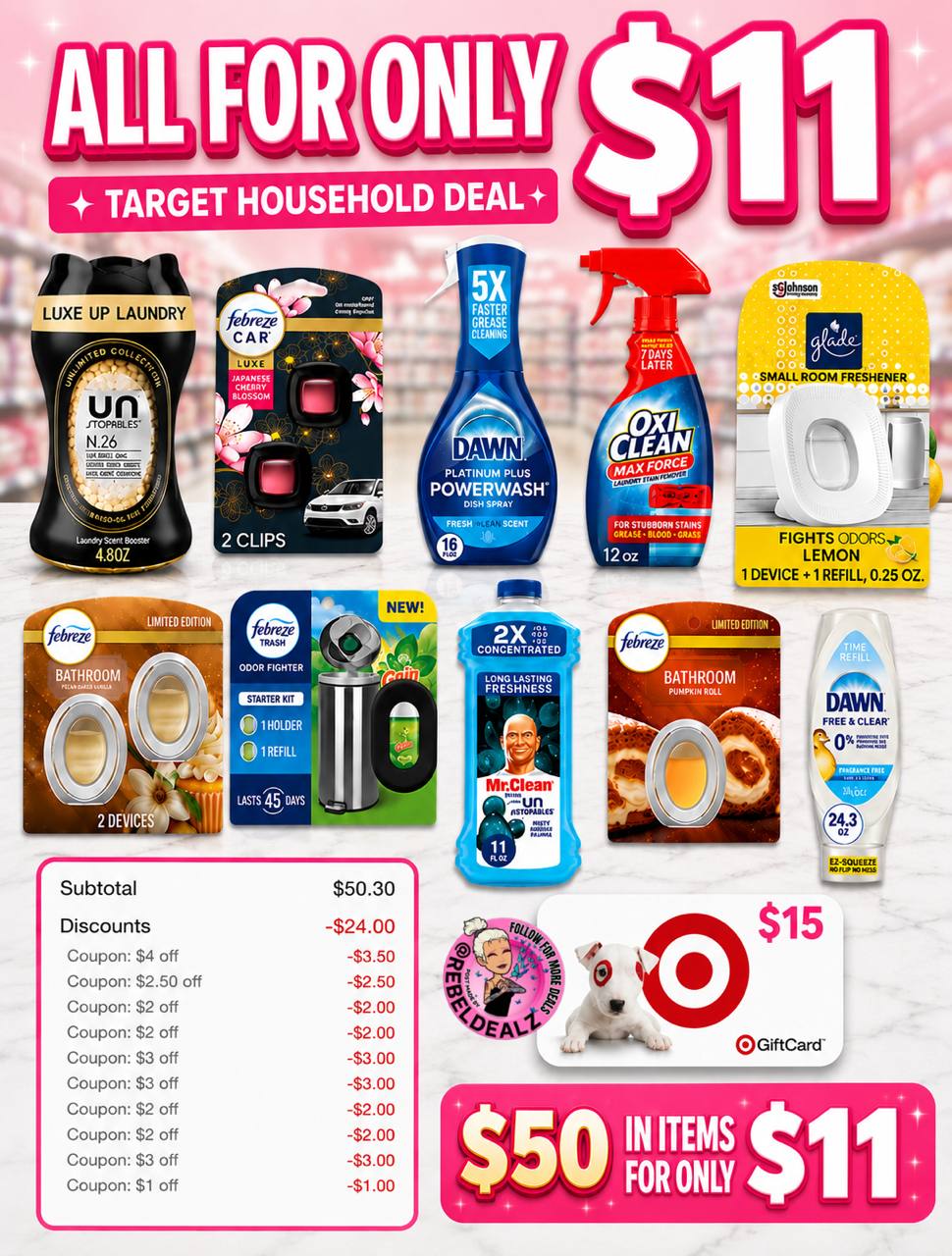 Target Household Deal: Get $50 in Products for Around $11