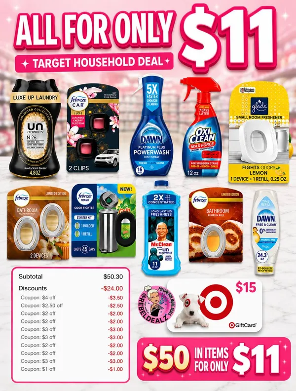 Target Household Deal: Get $50 in Products for Around $11