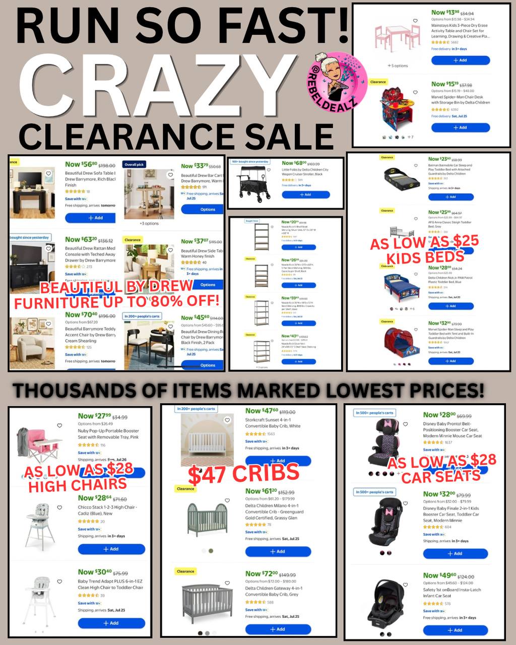 Walmart Clearance Sale - Thousands of Items Marked Down Across All Departments