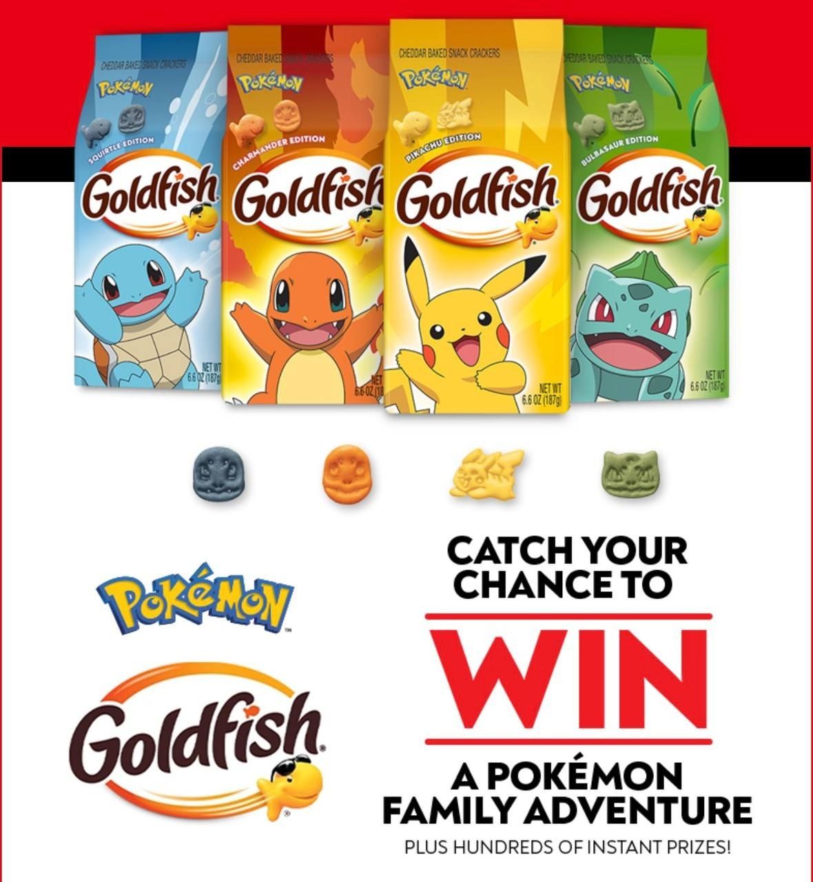 Goldfish Pokemon Sweepstakes: 3000 Winners