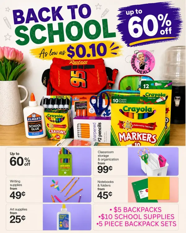 Target Back to School Deals: Up to 60% Off