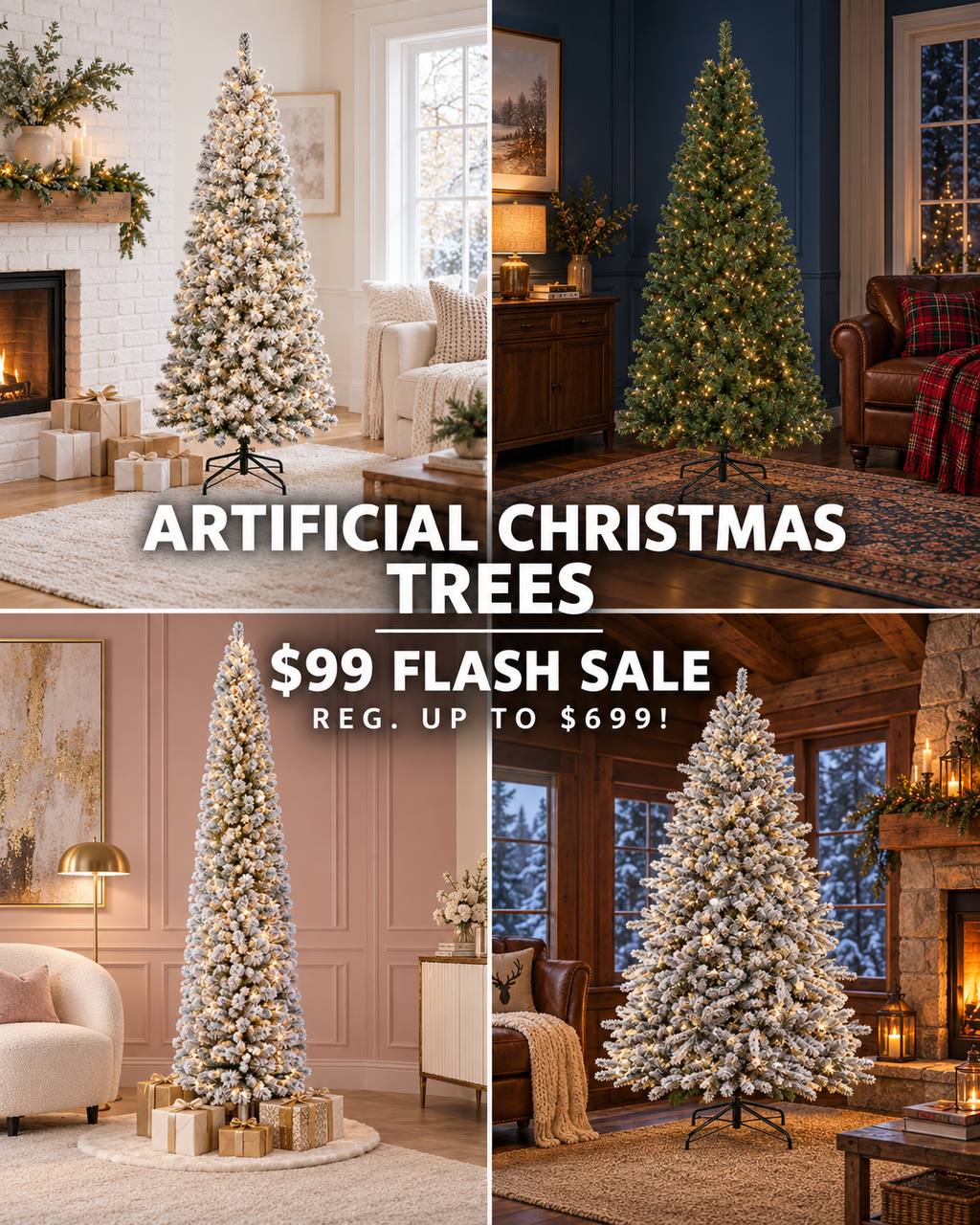 Artificial Christmas Trees $99 Flash Sale at Macy's