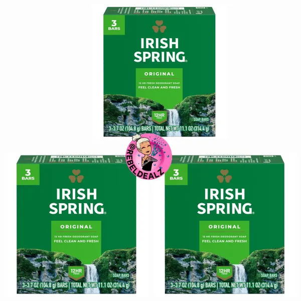 Irish Spring Bar Soap for Men 72-Pack Deal on Amazon