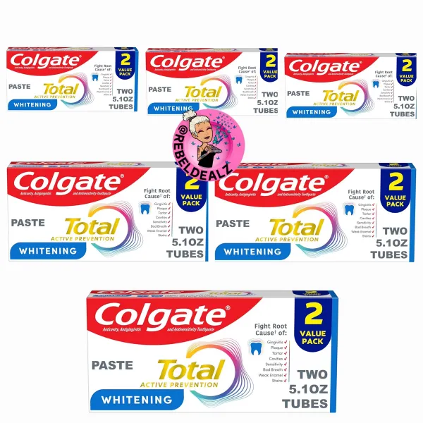 Colgate Total Whitening Toothpaste 2 Packs as Low as $33