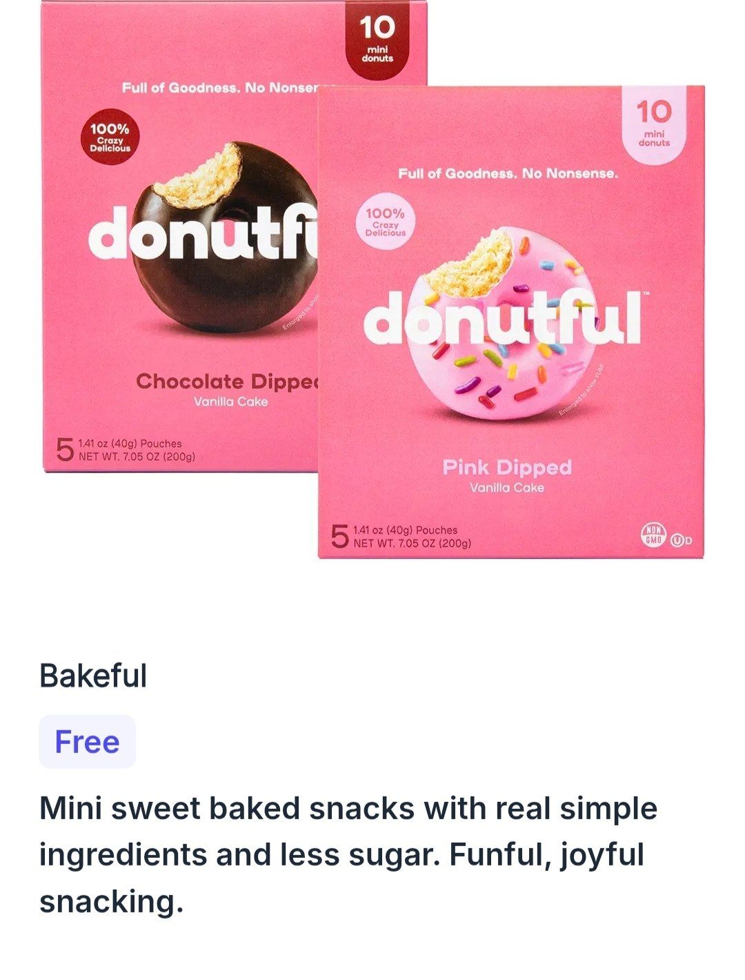 Get a Free Bakeful Mini Donutful After Rebate at Walmart