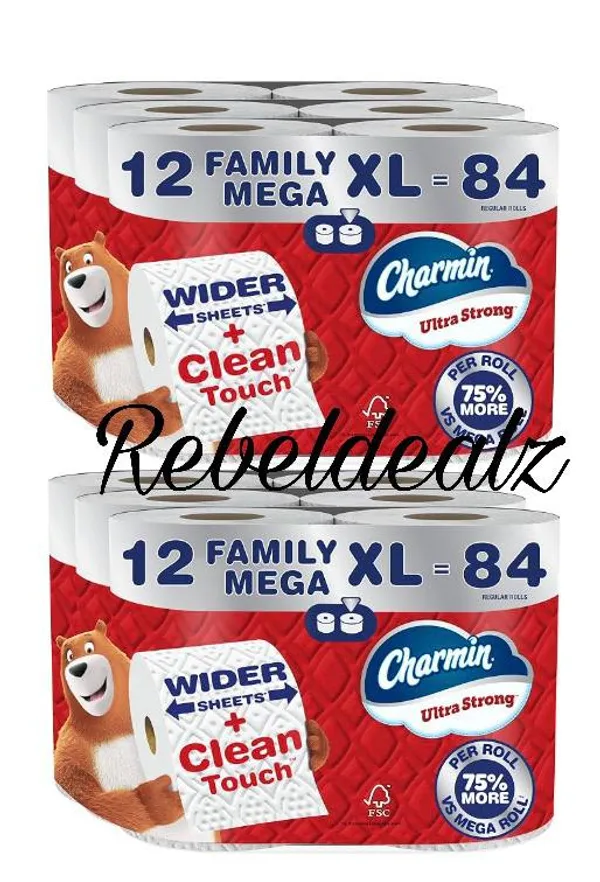 Charmin Ultra Strong 12 Mega XL Rolls Down to $26.xx
