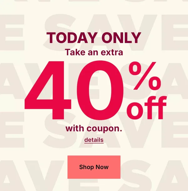 Kohl’s Today-Only Sale: Extra 40% Off + Clearance Stacks!
