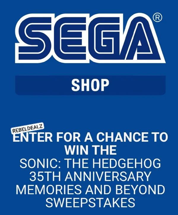 Sonic the Hedgehog 35th Anniversary Sweepstakes from SEGA Shop