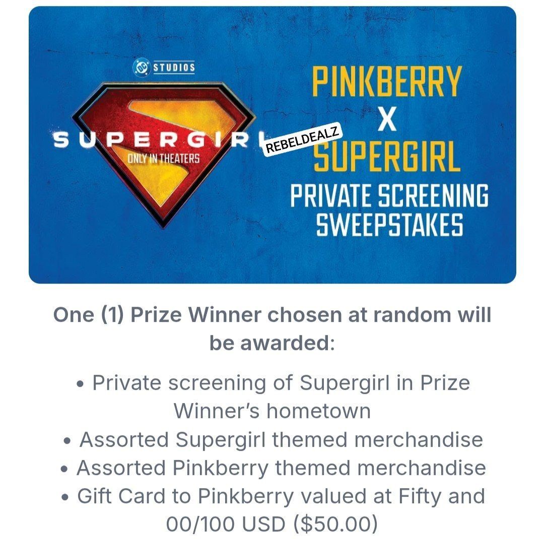 Win a Pinkberry Supergirl Private Screening