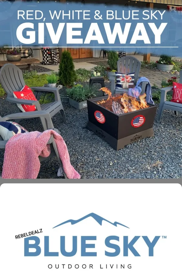 Blue Sky Red, White & Blue Sky Fire Pit Sweepstakes