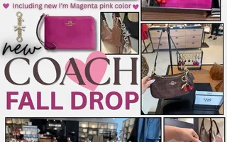Huge New Coach Drop at Retail and Outlet