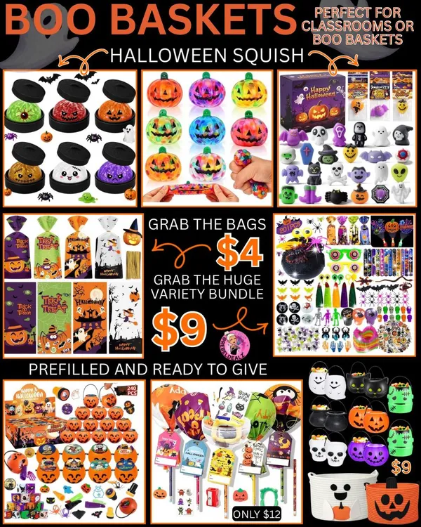 Boo Baskets & Halloween Class Gifts on a Budget