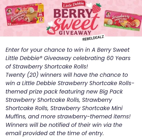 Little Debbie Berry Sweet Sweepstakes - Win Big!