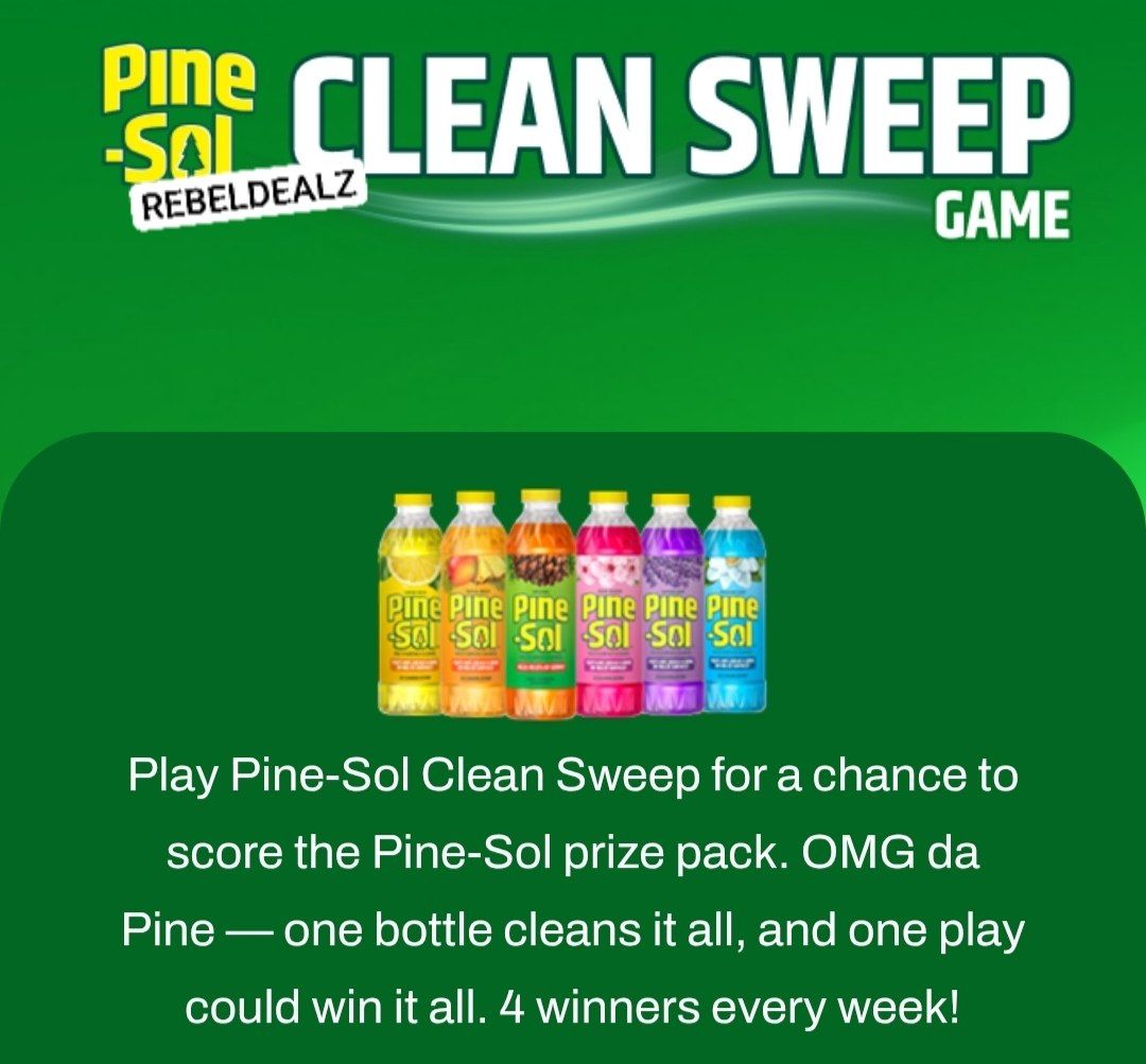 Pine-Sol Clean Sweep Game: Weekly Prize Pack Winners