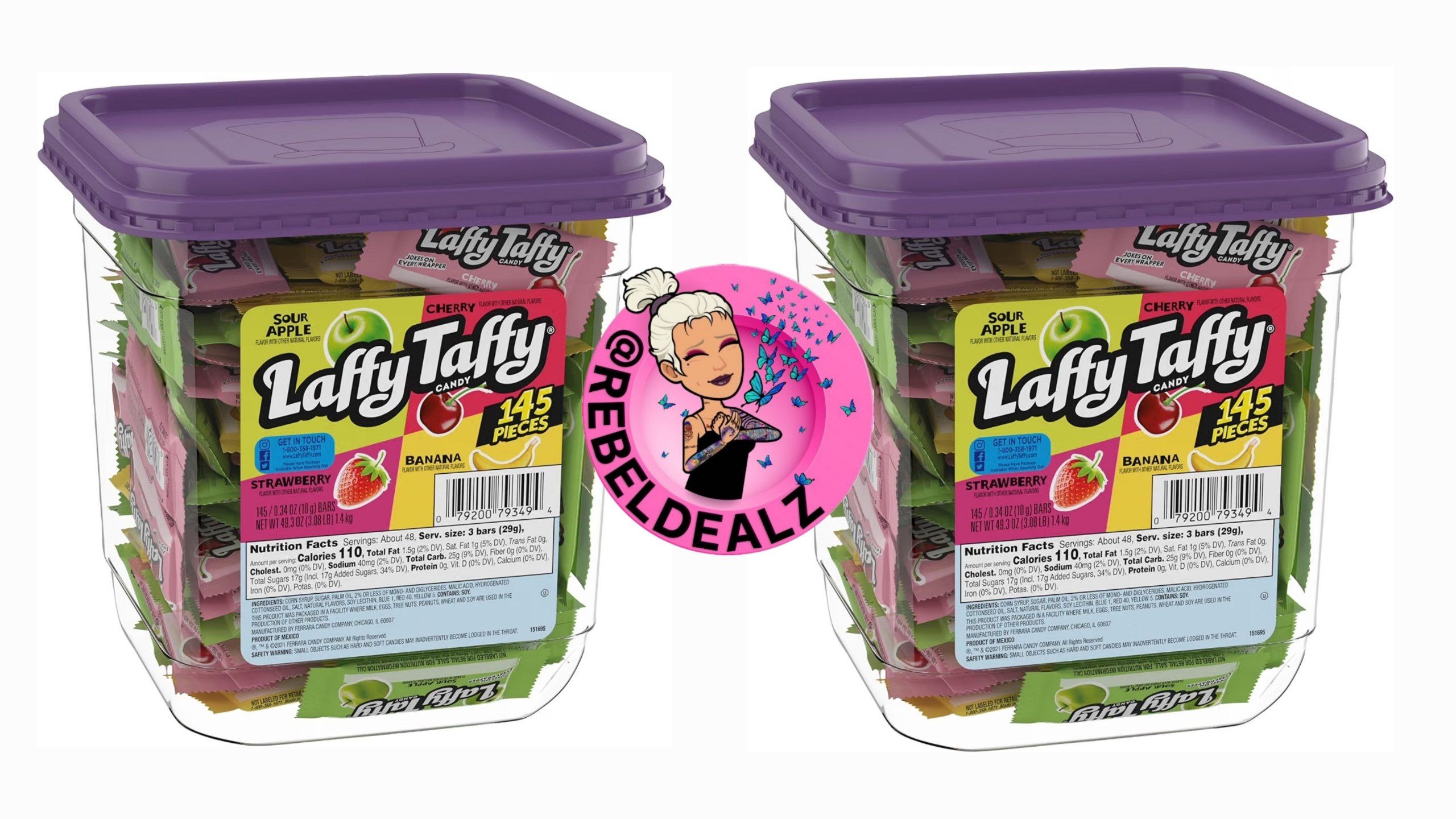 Laffy Taffy Assorted Mini Bars 145-Count Bulk Candy