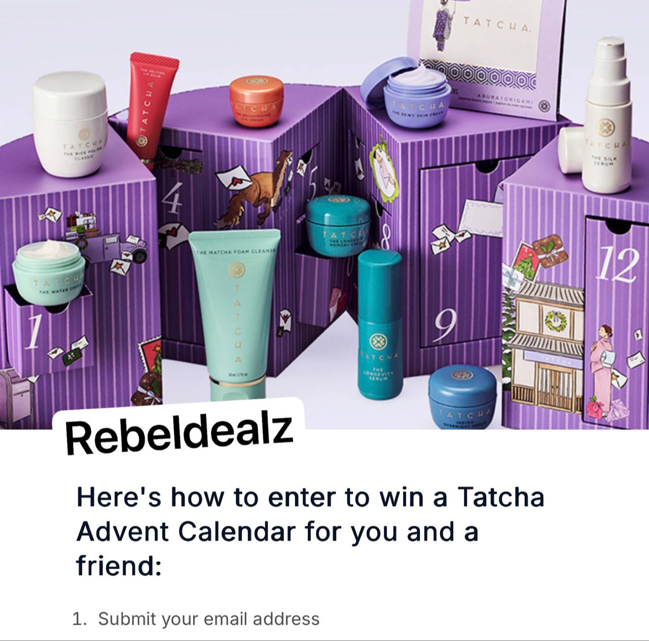 Tatcha Advent Calendar Giveaway: Win One for You and a Friend