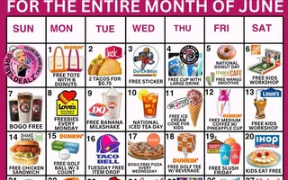 Eat Cheap all Month of June 2026! Free & Cheap best food & play deals