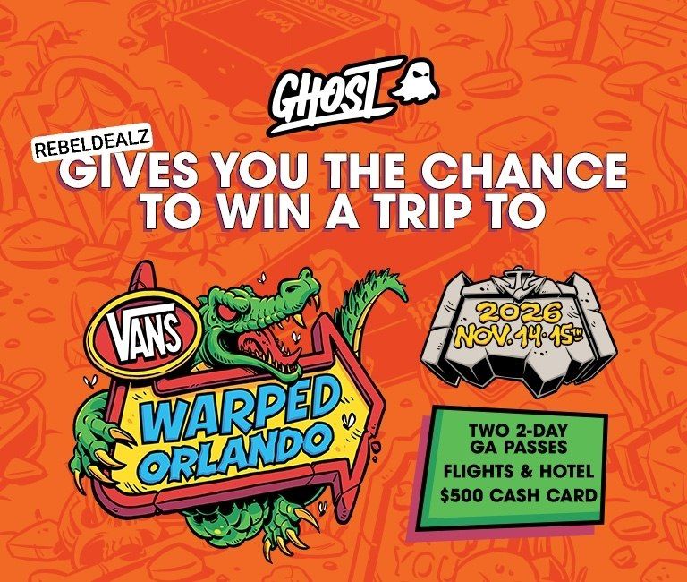 GHOST Sweepstakes: Win a Vans Warped Orlando 2026 Trip