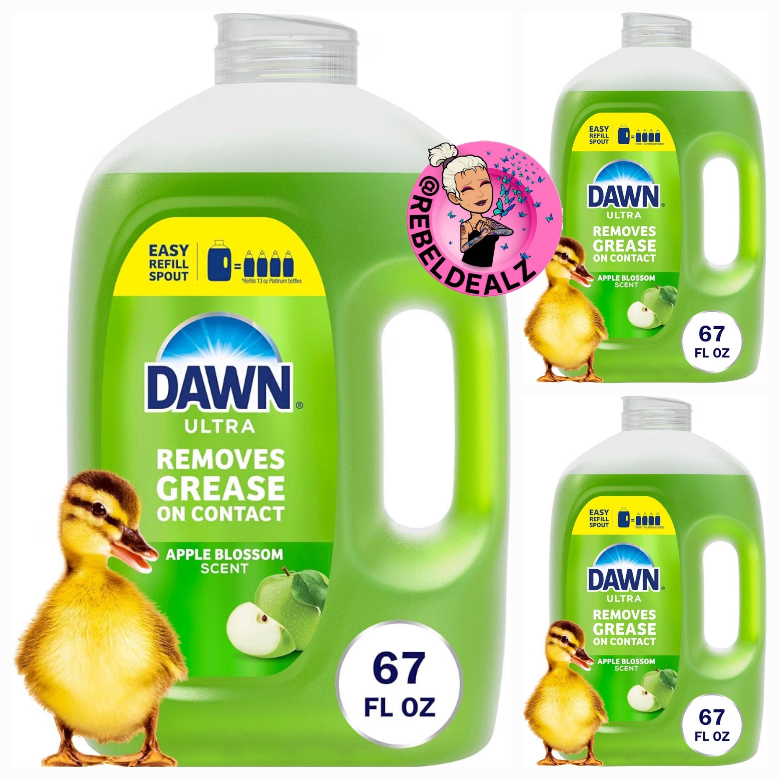 Dawn Ultra 67oz Dish Soap Refill 3-Pack as Low as $20.xx