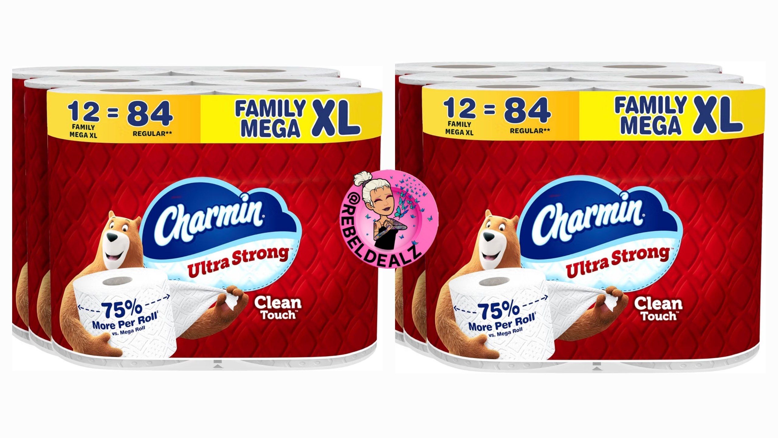 Charmin Ultra Strong Clean Touch 12-Pack as Low as $33.xx