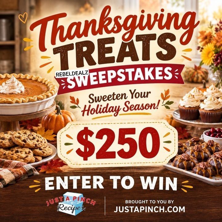 Just A Pinch Thanksgiving Treats Sweepstakes: Win $250