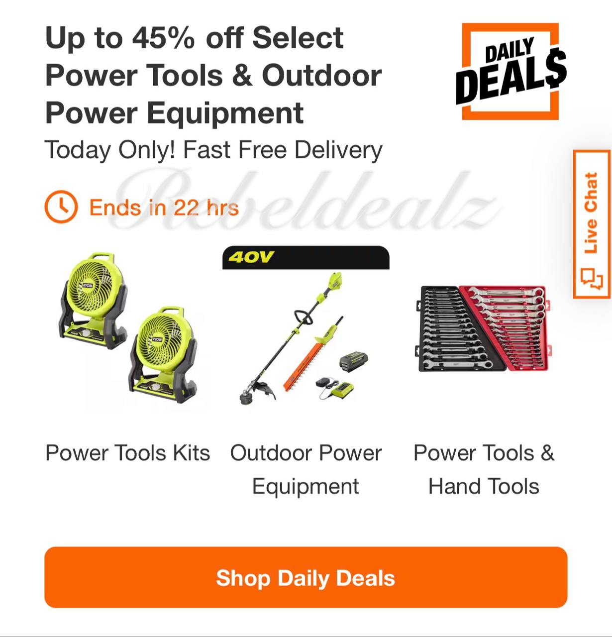 Home Depot Daily Deals: Up to 45% Off Power Tools & Outdoor Equipment