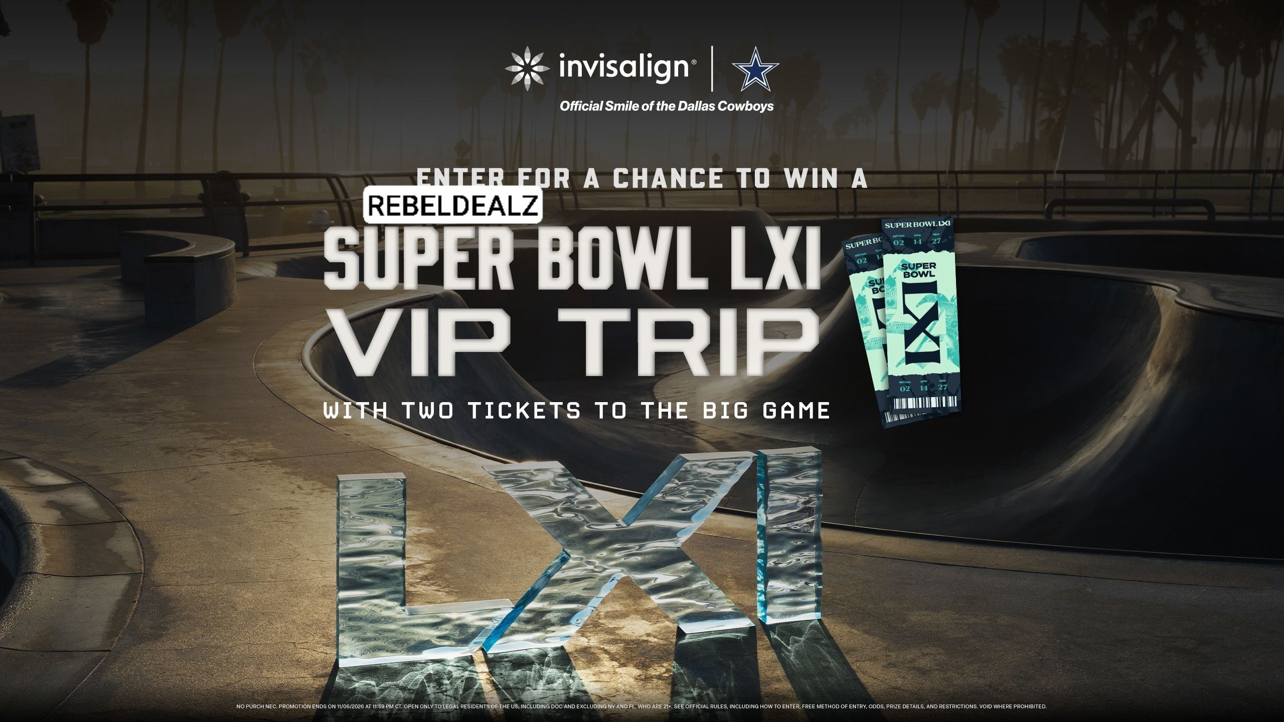 Dallas Cowboys Invisalign Super Bowl LXI VIP Trip Sweepstakes