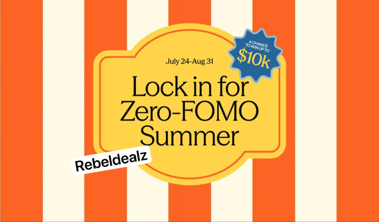 Synchrony Zero FOMO Summer Sweepstakes: Enter to Win $1,000