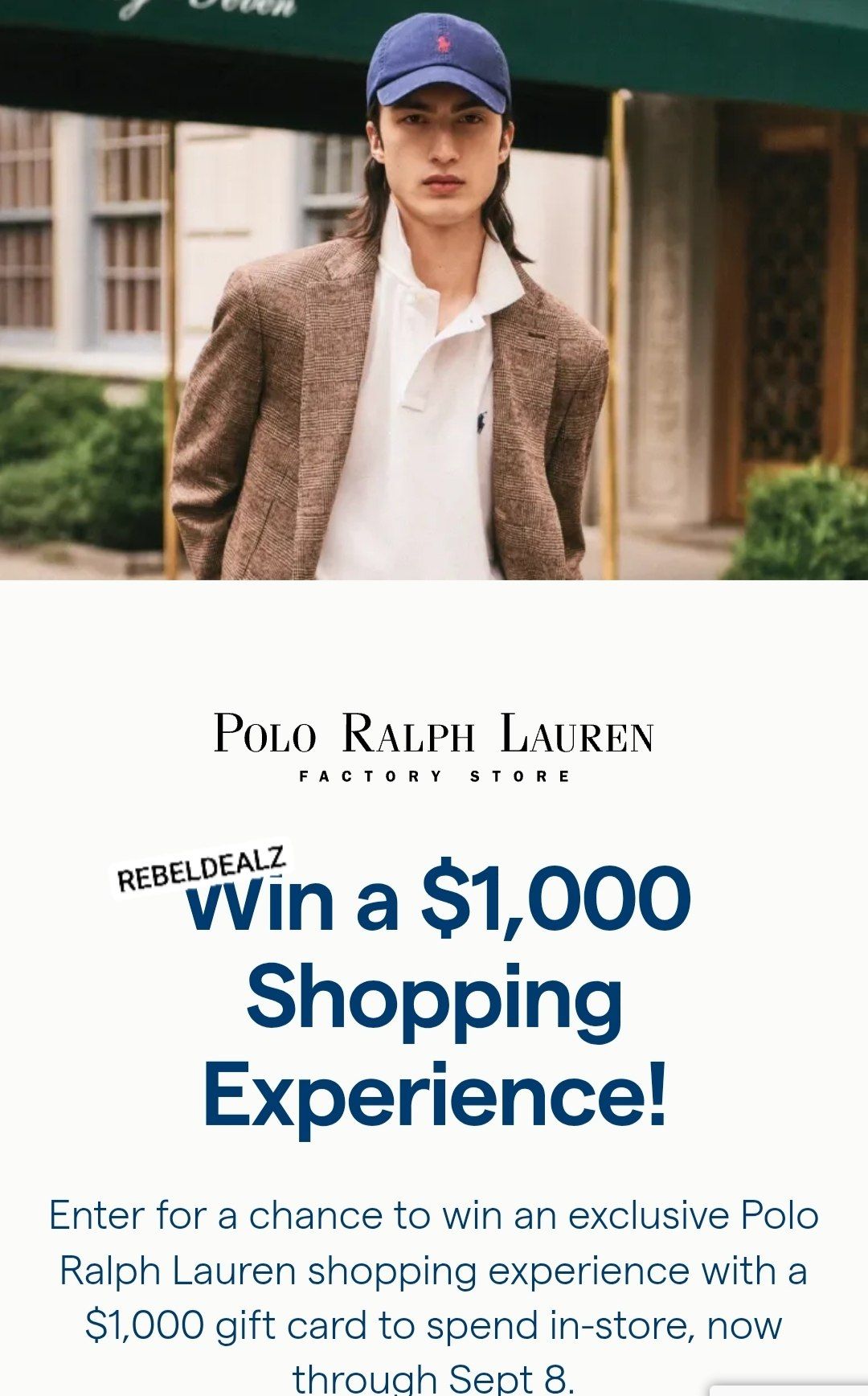 Tanger x Polo Ralph Lauren Back-to-School Sweepstakes