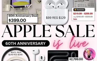 Rare Apple Sale Live for Best Buy's 60th Anniversary