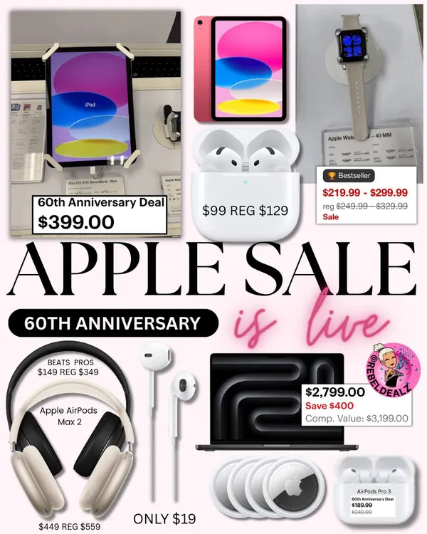 Rare Apple Sale Live for Best Buy's 60th Anniversary