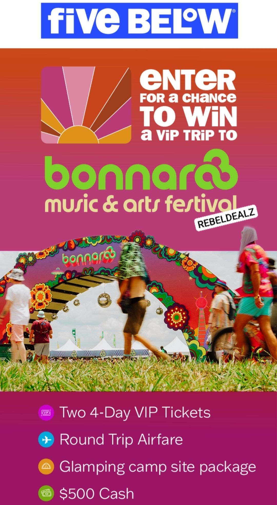 Enter Five Below 'Tennessee VIP Flyaway' Sweepstakes