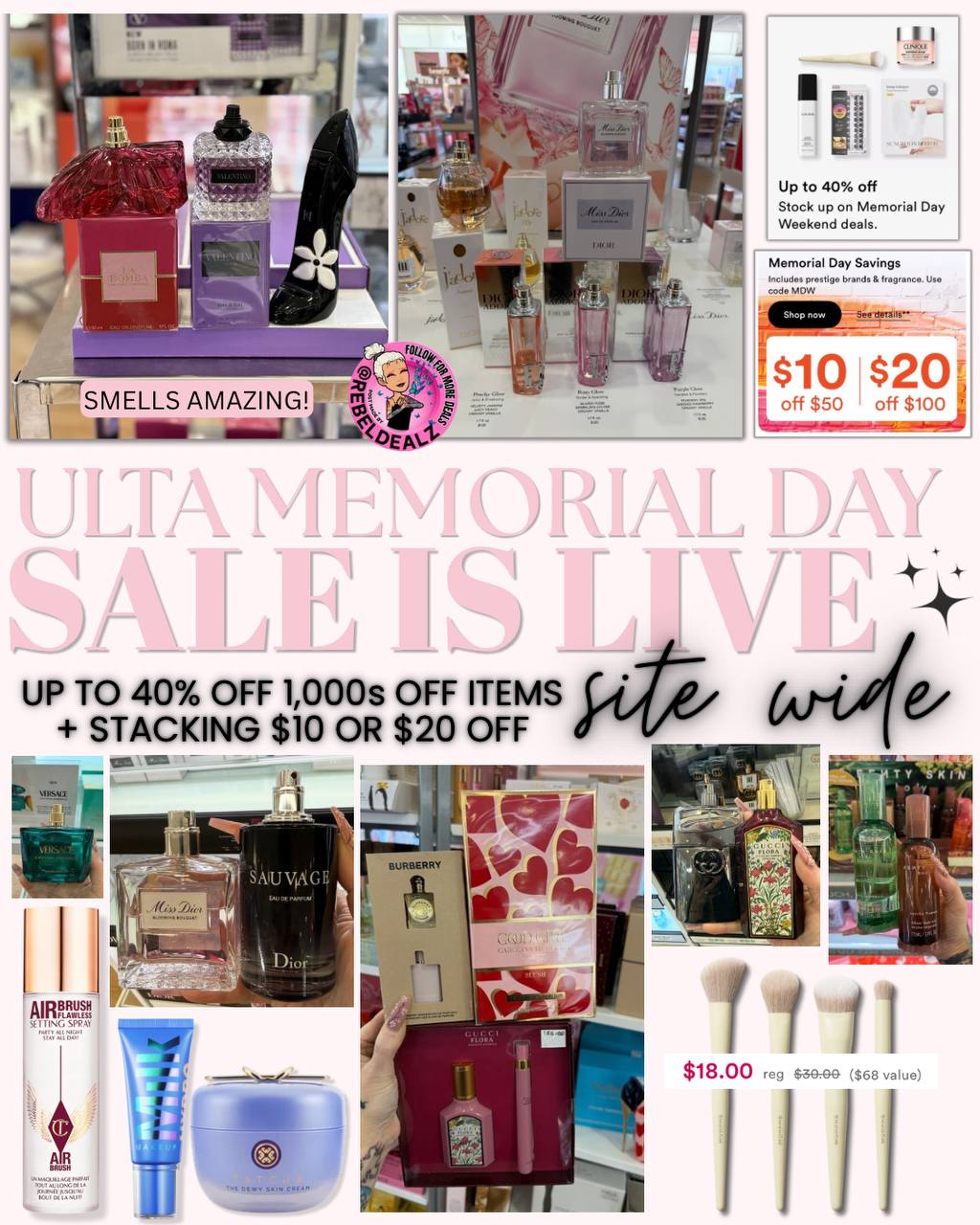 ULTA Memorial Day Sale: $10 off $50 or $20 off $100 + 40% off thousands of items