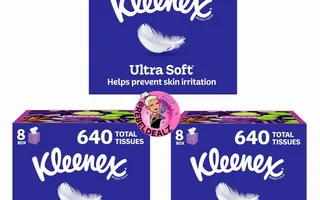 Kleenex Ultra Soft Facial Tissues 8-Pack Cube Boxes on Sale