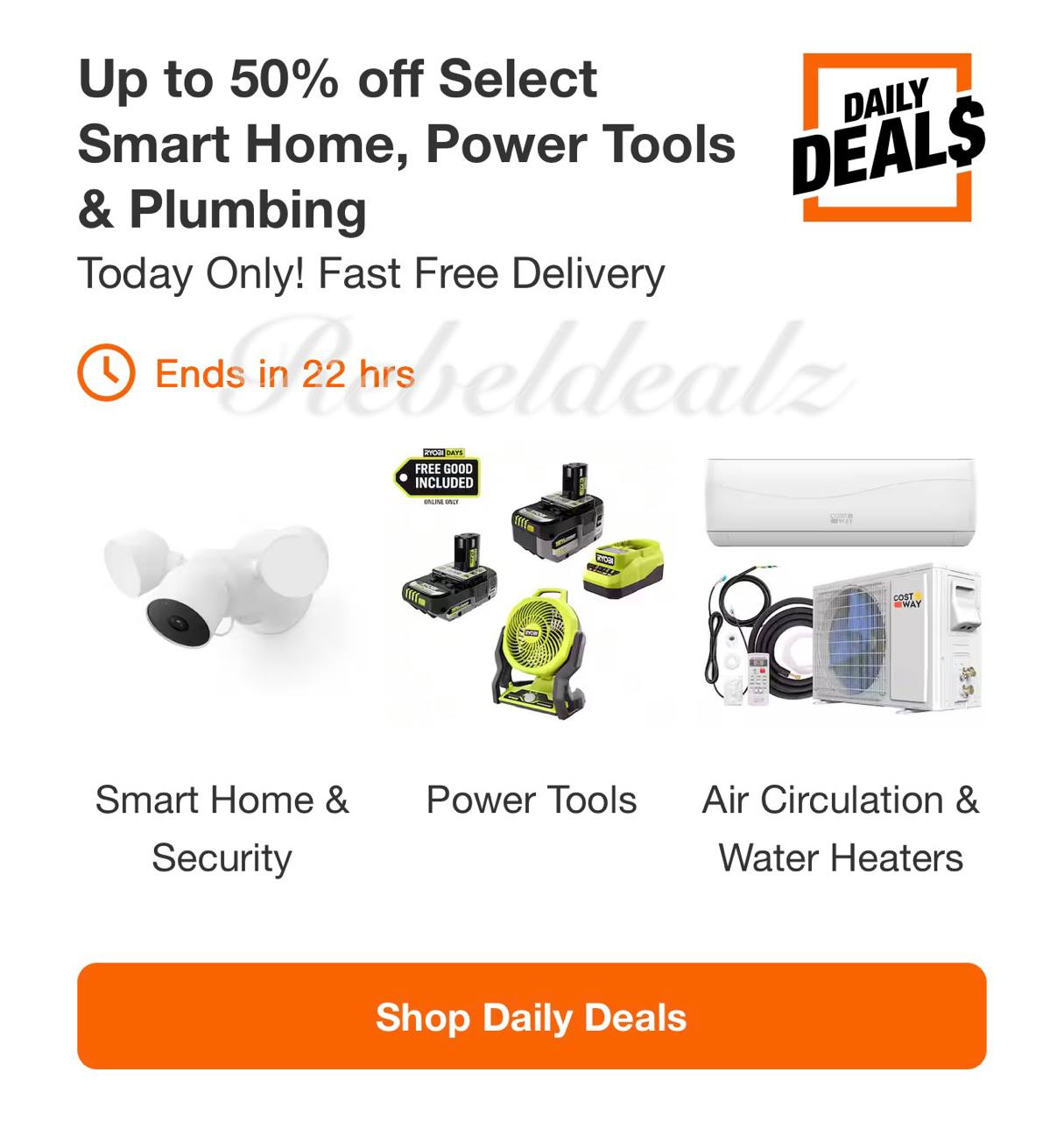 Home Depot Daily Deals: Up to 50% Off Smart Home, Power Tools & Plumbing
