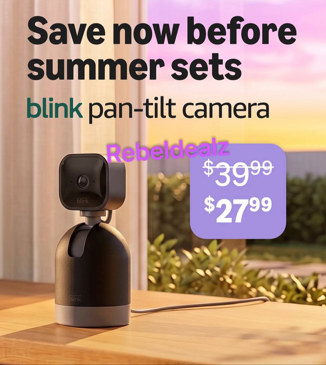 Blink Mini Pan-Tilt Indoor Camera Down to $27.xx at Amazon